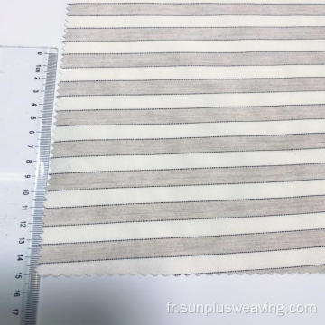 Tissu stretch strip check teint en fil 2021